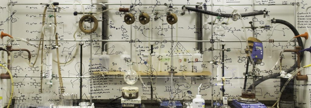 Lab wall in chemistry