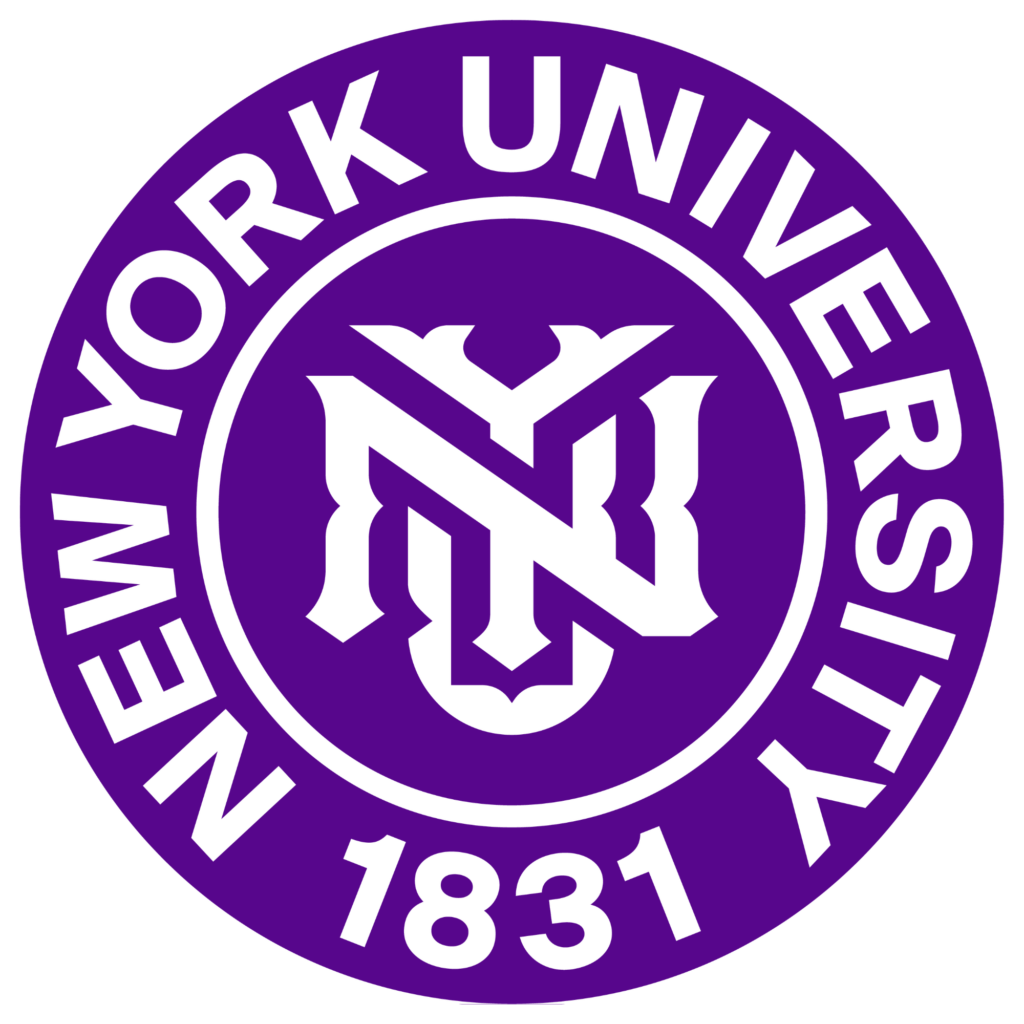 Purple circle with words New York University 1831
