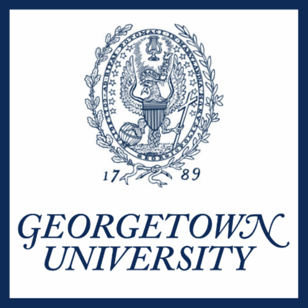 Georgetown University logo and seal.